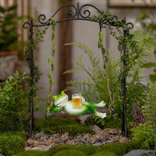Miniatyrgroda på Gunga